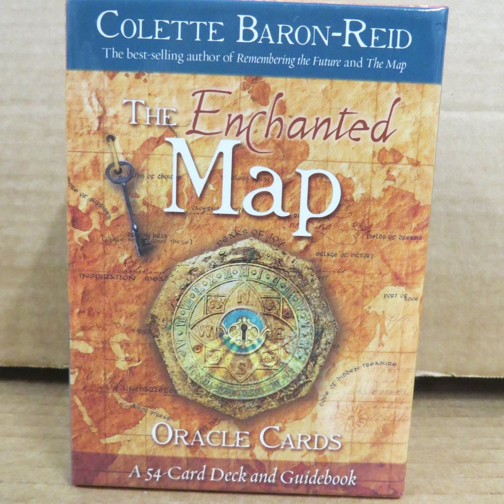The Enchanted Map Oracle Cards 54 Card Deck & Guidebook Colette Baron-Reid EUC